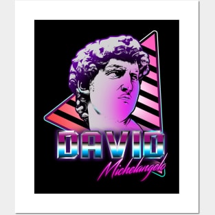 The David Retro Wave Posters and Art